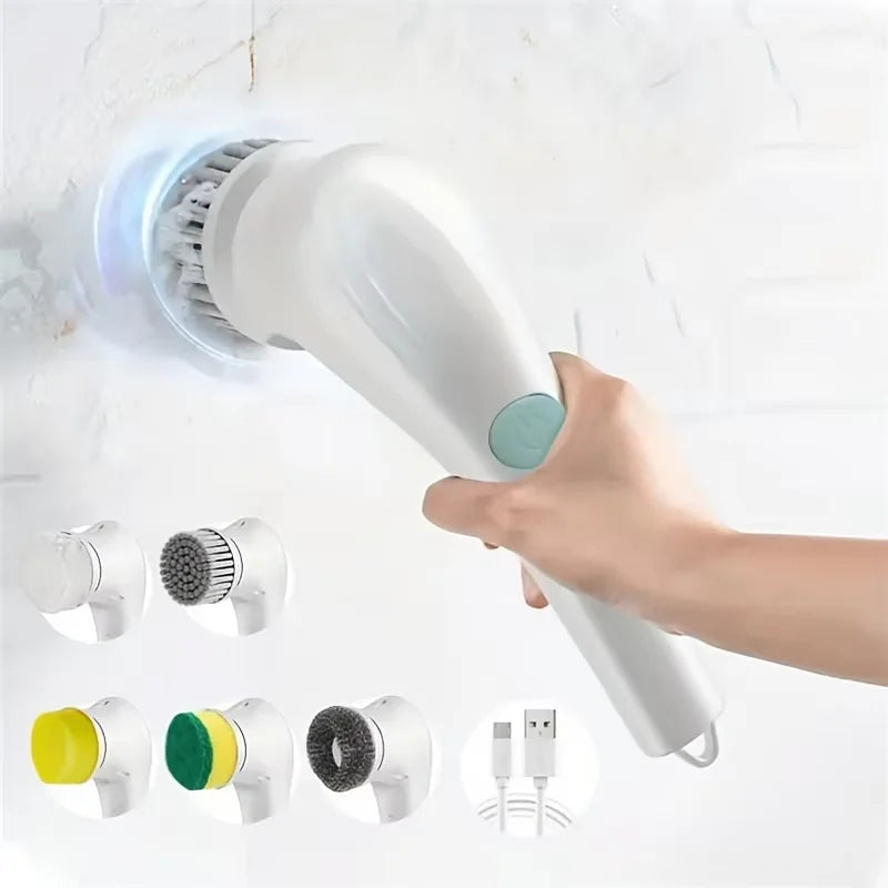 Cepillo Inalámbrico Eléctrico Multiuso — Limpieza Cocina y Baño