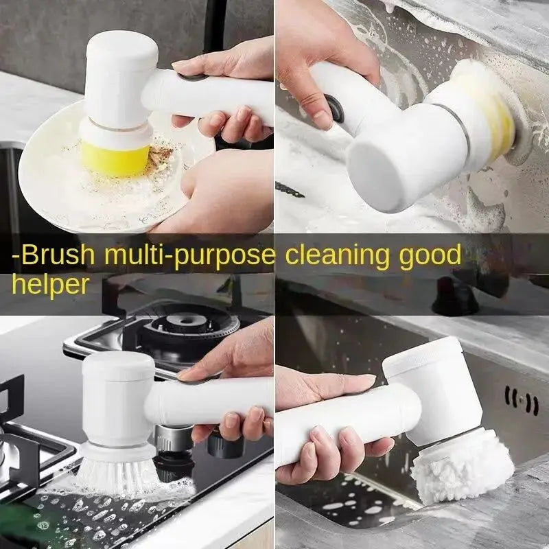 Cepillo Inalámbrico Eléctrico Multiuso — Limpieza Cocina y Baño