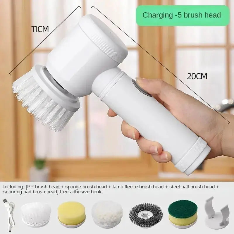 Cepillo Inalámbrico Eléctrico Multiuso — Limpieza Cocina y Baño