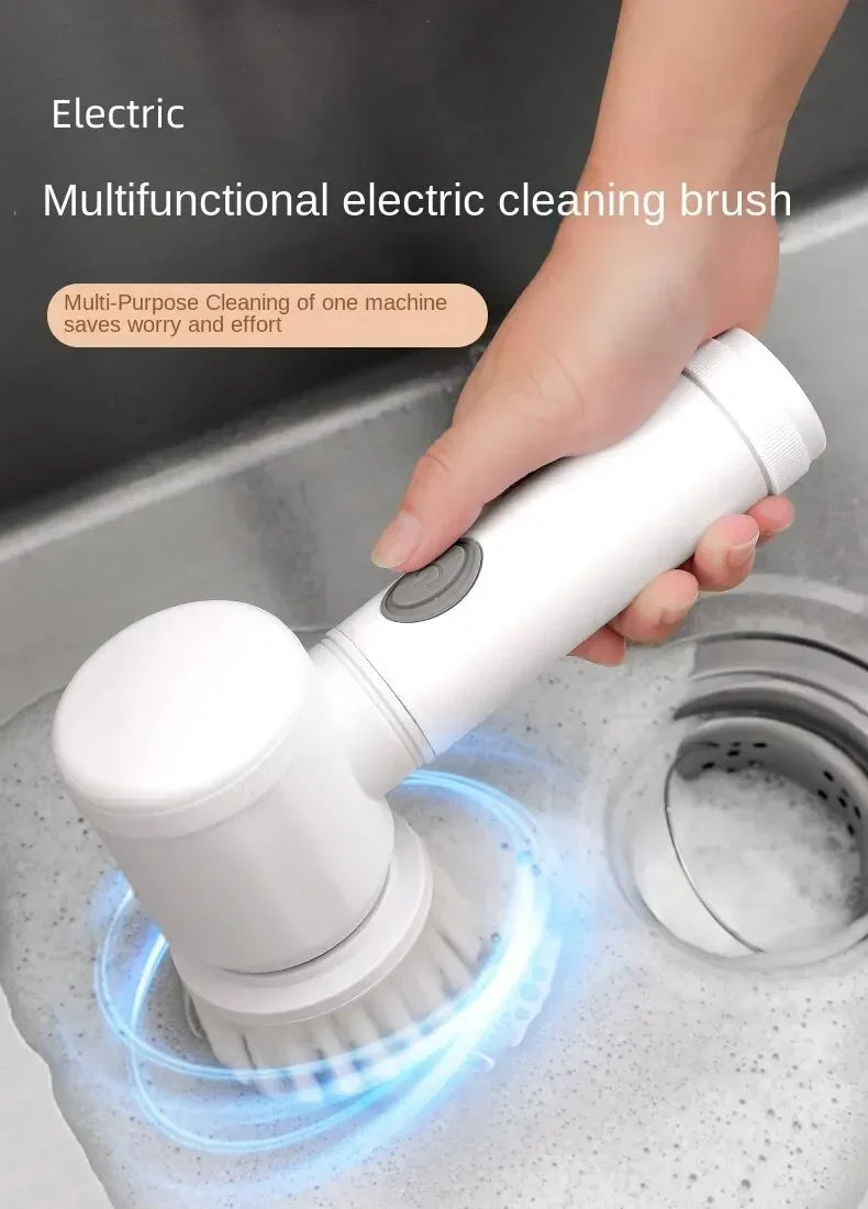 Cepillo Inalámbrico Eléctrico Multiuso — Limpieza Cocina y Baño