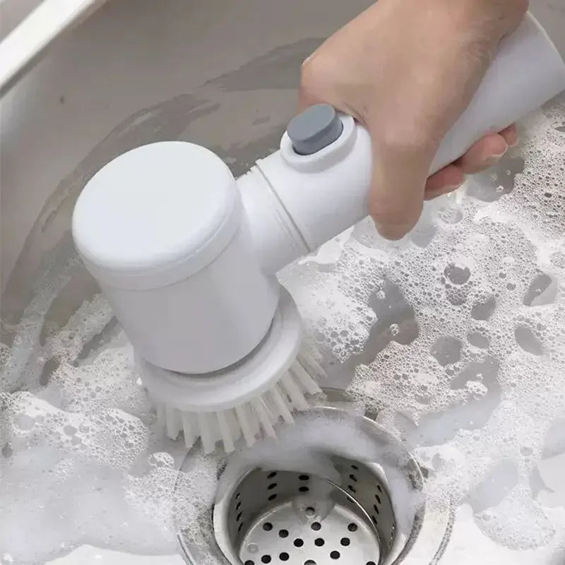 Cepillo Inalámbrico Eléctrico Multiuso — Limpieza Cocina y Baño